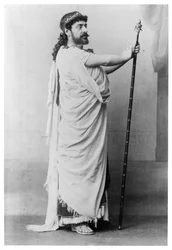 Mounet-Sully (1841-1916) som Oedipus i "Oedipus Rex" av Sophocles (496-406 f.Kr.)